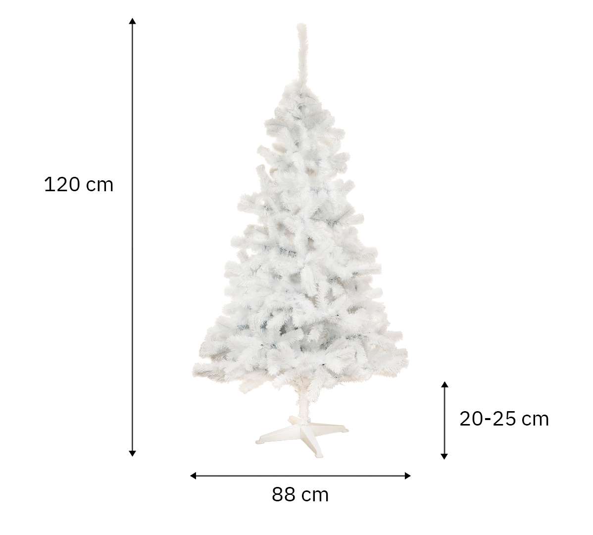 Bijelo božićno drvce Jela 120 cm Classic